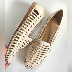 Veronica Beard Greece Woven Nude Loafers / Flats 7
